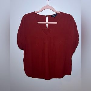 Madewell Burn Orange Rhyme Top